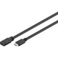 goobay USB 3.1 C Kabel 1,0 m schwarz, 1 St.