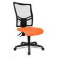 Topstar Bürostuhl Net Point 10, NX200 G04 Stoff orange, Gestell schwarz