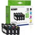 KMP E154V schwarz, cyan, magenta, gelb Druckerpatrone kompatibel zu EPSON 16 / T1626, 4er-Set