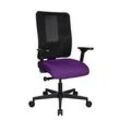 Topstar Bürostuhl Sitness Open X (N) Deluxe mit Schiebesitz, OX30WTW2 T330 Stoff lila, Gestell schwarz