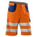 KÜBLER® unisex Warnschutzhose kurz REFLECTIQ orange, kornblau Größe 44