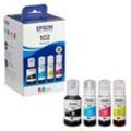 EPSON 102/T03R64 schwarz, cyan, magenta, gelb Tintenflaschen, 4er-Set