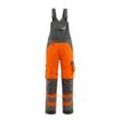 MASCOT® unisex Warnschutz-Latzhose Newcastle orange, dunkelanthrazit Größe 56