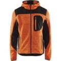 BLAKLÄDER® Herren Strickjacke 4930 orange/schwarz Größe XL