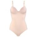 LASCANA Push-up-Body beige Gr. 70 Cup B für Damen. Mit herzförmiger Ausschnitt. Mit Integriertem Kissen und mit Bügel. Figurbetont