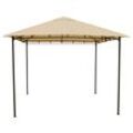 Grasekamp Pavillon Rimini Flex 3 x 3 m Beige Party Zelt Antik Garten