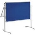 MAUL Moderationswand professionell, klappbar 120,0 x 150,0 cm blau, weiß