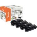 Peach HP 201 X 4 Toner XL (bk, c/m/y) ersetzt HP No. 201X, CF400X, CF401X, CF402X, CF403X für z.B. HP Color LaserJet Pro MFP M 277 dw (wiederaufbereitet)