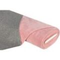 Alpenfleece "Bicolor", grau-melange/rosa