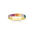 Ring bunte Steine gold