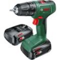 Bosch Akku-Bohrschrauber EasyDrill 18V-40: 2x Akkupack PBA 18V 2.0Ah W-B - 06039D8005