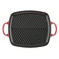 LE CREUSET Grillplatte 30x27 kirschrot