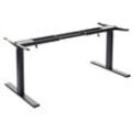 Gestell MCW-D40, variables Tischgestell für Schreibtisch, elektrisch höhenverstellbar Memory 29kg ~ schwarz