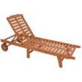 Garden Pleasure Sonnenliege Palm Springs braun Holz