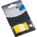 Haftnotizen INFO FLAGS, Z-Faltung, beschreibbar, selbstklebend, ablösbar, lösungsmittelfrei, 50 Blatt mit Spender, B 43 x H 25 mm, gelb-transparent