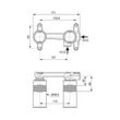 Ideal Standard Unterputz-Bausatz für Wand-Waschtischarmatur A1313NU