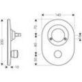 hansgrohe Umrüstset Kugel auf M3 Wannenmischer Unterputz chrom 96385000