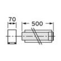 Vaillant Verlängerung Brennwert Luft-/Abgasführung PP 80/125 0,5 m 303202