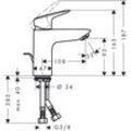 hansgrohe Waschtischmischer Logis 100 CoolStart chrom 71102000