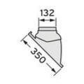 Vaillant Kunststoff-Universalpfanne für Schrägdach 25-50 Grad Neigung schwarz 009076