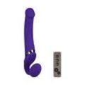 Vibrating Bendable Strap-On - Size M, 34 cm