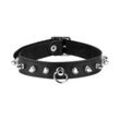 Leder-Halsband mit Killernieten