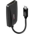 USB Konverter, USB-C Stecker > DisplayPort Buchse schwarz, 13cm, 8K 60Hz