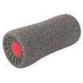 Faszien Massagerolle ergonomisch grau rot 15 x 33,5 cm