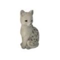 Steinfigur Katze 36 cm sitzend Deko Gartenfigur Polystone Steinoptik