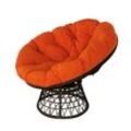Happy Home Moon Chair Rattansessel Sitzsessel orange/rot