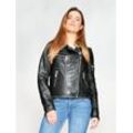 Maze Lederjacke Damen, schwarz