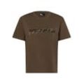 The Kooples T-Shirt Damen Baumwolle bedruckt, khaki