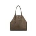 PICARD Shopper Damen Leder, schlamm