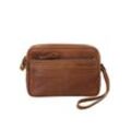 Spikes & Sparrow Handgelenk Tasche Herren Leder, cognac