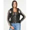 Maze Lederjacke Damen, schwarz