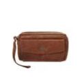 Spikes & Sparrow Handgelenk Tasche Damen Leder, cognac