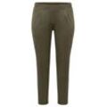 Schlupfhose aus strukturierter Jerseyware, dunkelkhaki, Gr.44