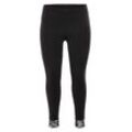 7/8-Leggings mit Spitze, schwarz, Gr.52