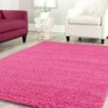 Shaggy Teppich Farbe Hochflor Langflor Teppiche Modern Uni Farben ,Pink, 230x320 cm