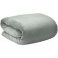 Aurelia Corall Fleece Decke Hellgrau, 240x220 cm - Beautissu