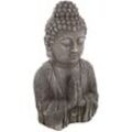 Statuette Buddha Büste - Holzeffekt h 48 cm Atmosphera Créateur D'intérieur