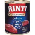 Finnern Dose Rinti Singlefleisch Exclusive Ross Pur 6 x 800g Hundefutter