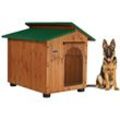 Original Legno Italia - Hundehütte Hundehaus Hundehöhle Hundebox Aus Holz Massiv Wetterfest Echtholz made in italy Mod. Alpi d - Deutscher