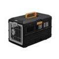 Kiste, Käfig, Transportbox für Hund, Katze, 2 Türen, L55 x T31.5 x H36.4 cm, FC-550, Schwarz - Iris Ohyama