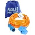 Kalle Das Kabel - Kalle Verlängerungskabel cee 230V 16A 2,5mm² Winkel Extreme Signal Orange IP44 25 Meter