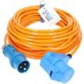 Kalle Das Kabel - Kalle Verlängerungskabel cee 230V 16A 2,5mm² Winkel Extreme Signal Orange IP44 10 Meter