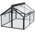 Vitavia - Frühbeet 'Gaia Jumbo' schwarz 119 x 83 x 72 cm (ohne Unterbau) 3 mm esg