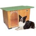 Original Legno Italia - Hundehütte Hundehaus Hundehöhle Hundebox Aus Holz Massiv Wetterfest Echtholz made in italy Mod. Italy c - Setter mit