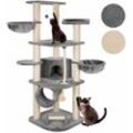 Happypet - Kratzbaum für Katzen groß 181 cm hoch CAT021 Kletterbaum Katzenbaum, stabile extra Dicke Sisal-Säulen ca. 11cm, Haus Spieltunnel, große