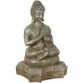 Buddha-Statue aus Harz mit antikem Goldfinish L36xPR29xH60 cm